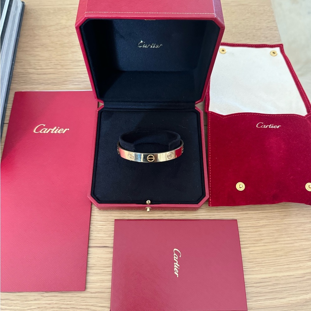 Cartier Gold X-Large cuff in 18k yellow gold.